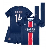 Dětský fotbalový dres Paris Saint-Germain Desire Doue #14 2024-25 Domácí Krátký Rukáv (+ trenýrky)